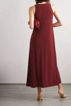 MAX MARA платье макси Lana из эластичного джерси, красный
