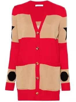 Max Mara полосатый кардиган Valido с узором 1951, коричневый