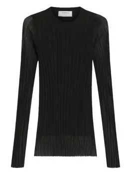 Max Mara полупрозрачный топ Acino, черный