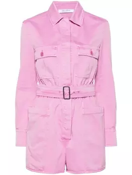 Max Mara ромпер с эластичным поясом, розовый