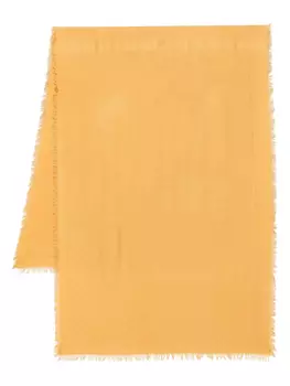 Max Mara шарф с жаккардовым логотипом, желтый
