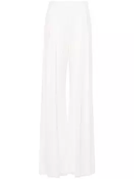 Max Mara шелковые брюки палаццо с завышенной талией, белый