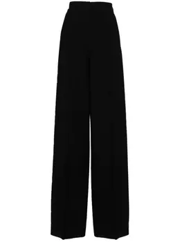 Max Mara широкие брюки Cervo из сирсакера, синий