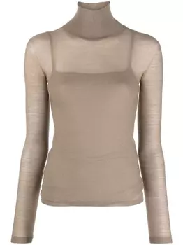 Max Mara Stresa high-neck jumper, нейтральный цвет