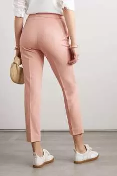 MAX MARA укороченные зауженные брюки понте Pegno, розовый