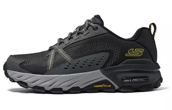 Max Protect Outdoor Performance Shoes Men Low-Top Темно-серый Skechers