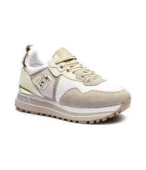 Макси чудо кроссовки 01 с добавлением кожи Liu Jo, бежевый