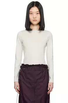 Макси футболка с длинным рукавом Flore Flore, серый