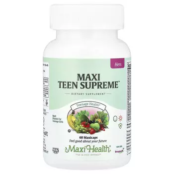 Maxi Health, Maxi Teen Supreme , для нее, 60 капсул