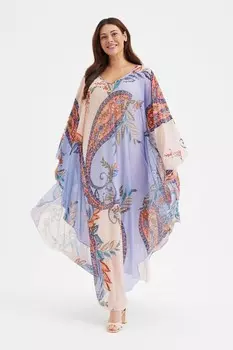 Макси кафтан Scarlett & Jo, фиолетовый