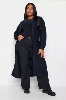 Макси кардиган Yours Curve, синий