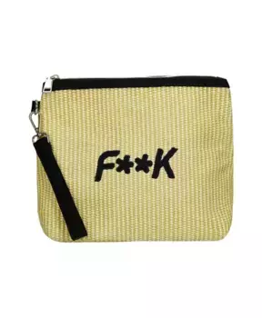 Макси Кошелек F**K, бежевый