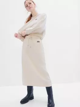 Макси-Мини-Юбка с логотипом Gap, бежевый