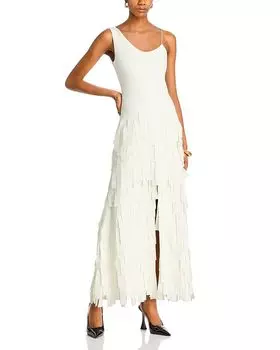 Макси платье A.W.A.K.E. MODE, слоновая кость/кремовый