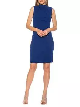 Макси-платье Alexia Admor без рукавов lori mockneck, cobalt