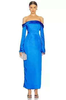 Макси-Платье ариэль Runaway The Label, цвет cobalt