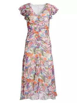 Макси-платье Avery с рукавами-крылышками Santorelli