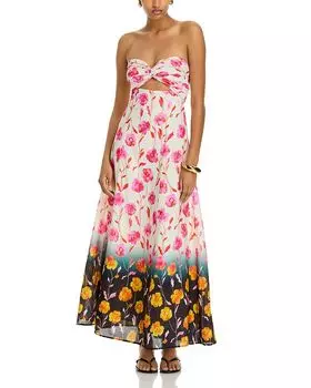 Макси-платье без бретелей Essentiel Antwerp, розовый