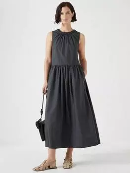 Макси-платье без рукавов HUSH, цвет Washed Black