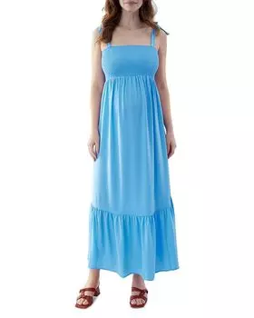 Макси-платье для беременных с присборенным лифом без рукавов Ingrid & Isabel