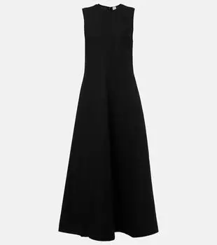 Макси-платье джерси Toteme, черный