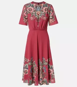 Макси-платье из крепового джерси с узором пейсли Etro, X0865