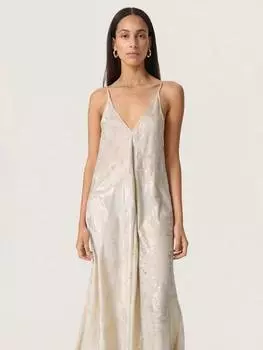 Макси-платье kitty из жаккарда на бретельках Soaked In Luxury, серый