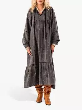 Макси-платье latour Lollys Laundry, цвет Grey/Multi