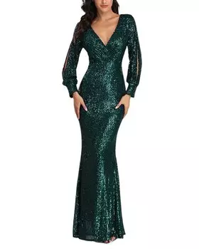 Макси-платье Luna Tuccini, темно-зеленый