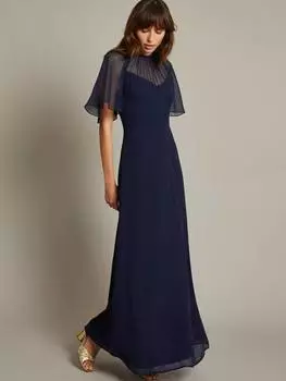 Макси-платье mona Monsoon, темно-синий