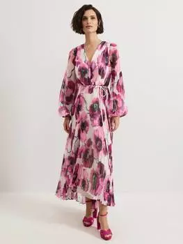 Макси-платье натальи в цветочную складку Phase Eight, розовый/разноцветный