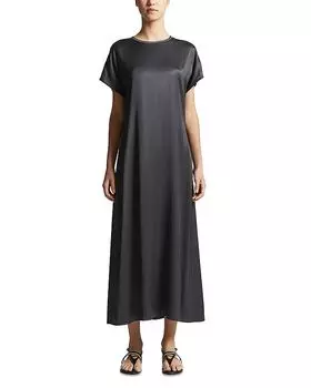 Макси-платье с короткими рукавами Peserico, синий