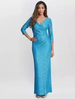 Макси-платье с кружевной оберткой fearne Gina Bacconi, цвет Turquoise