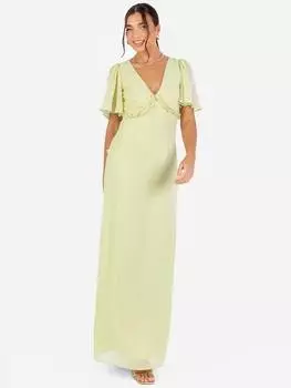 Макси-платье с отделкой рюшами Anaya With Love, цвет Spring Green