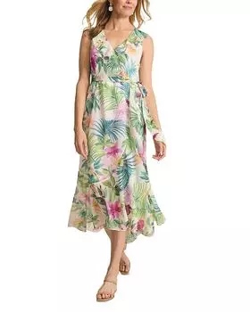Макси-платье с принтом "Tropical Bliss" Tommy Bahama, мультиколор