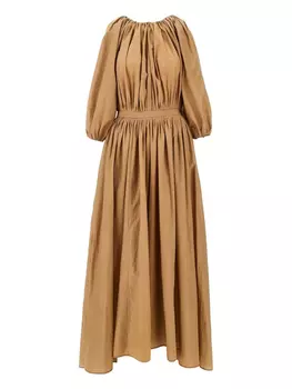 Макси-платье с рукавами-фонариками Philosophy Di Lorenzo Serafini, нейтральный