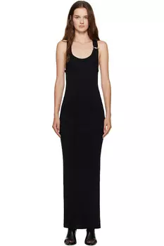 Макси-платье с вырезом Jean Paul Gaultier, черный