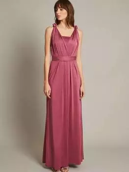 Макси-платье thea twist Monsoon, цвет Dark Pink