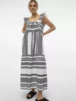 Макси-платье Vero Moda "VMDICTHE SL ANKLE DRESS WVN GA", черный