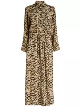 Макси-платье в полоску тигра Zadig&Voltaire, нейтральный цвет