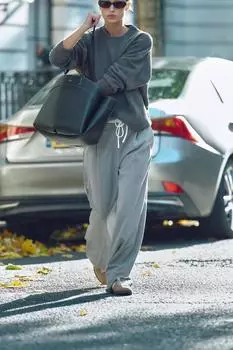 Макси-сумка-тоут ZARA, черный