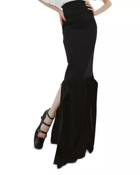 Макси-юбка A.W.A.K.E. MODE, черный