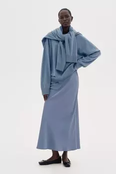 Макси юбка H&M, синий