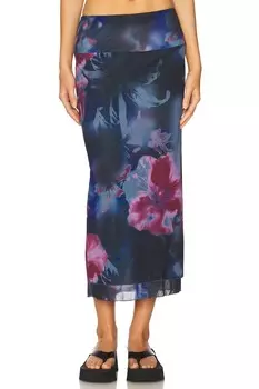 Макси-юбка из сетки «Sunset» Free People, night combo