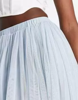 Макси-юбка из тюля Beauut ледяного синего цвета