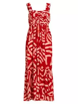 Макси-юбка Kola с геометрическим рисунком Busayo, оранжевый