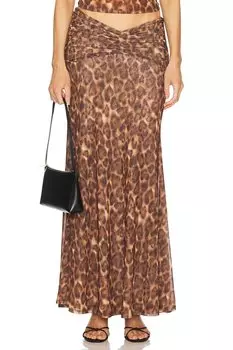 Макси-юбка Macarena Loba, leopard
