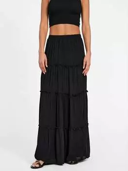 Макси-юбка Мелани Guess Factory, черный