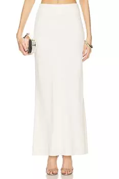 Макси-юбка на косой крое Crepe bias, cream