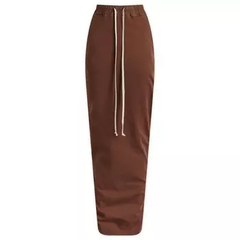 Макси-юбка Rick Owens Drkshdw, цвет terra